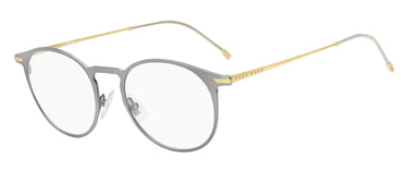 Designer Men Hugo Boss Eyeglasses: 1252 - Matte Ruthenium- SpecSMART Eye Clinic (Diagonal View)